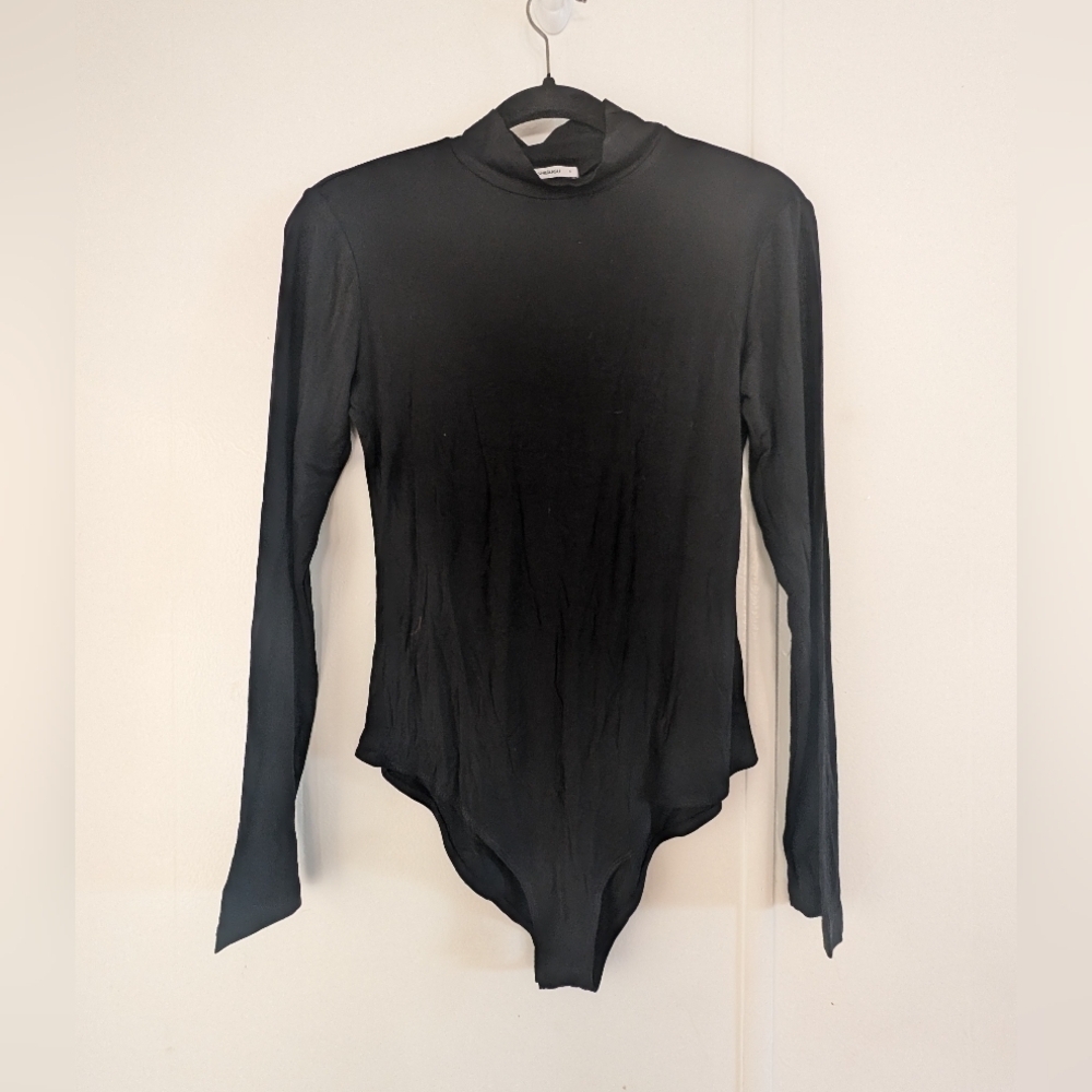 Y2K Black Bodysuit Top Baddie